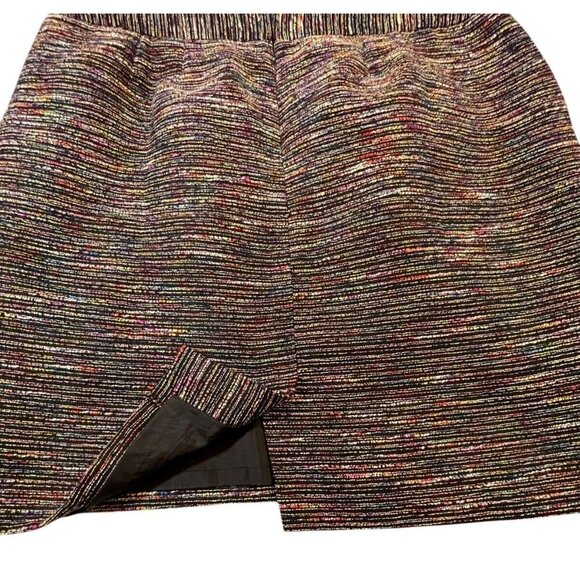 LOFT Multicolor Stripe Pencil Skirt Size 12P - Picture 7 of 7